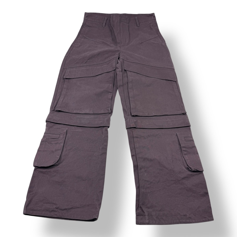 Entire‎ Studios Mens Zip Off Convertible Cargo Pants Shorts Faded Plum 35x32 M